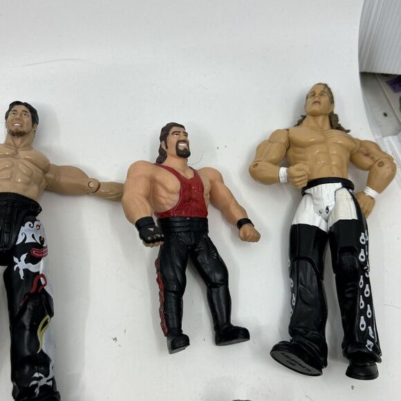 WWE WWF Booker T Action Figure Red Tights Jakks Pacific lot of 10 - Picture 10 of 13